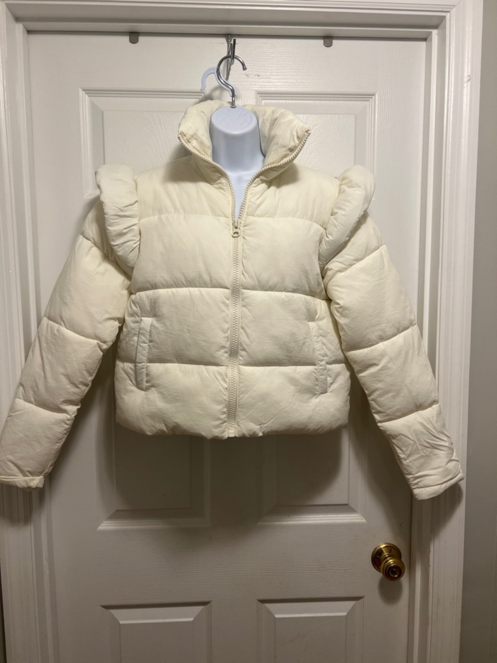 Simply Southern Cream Puffer Jacket